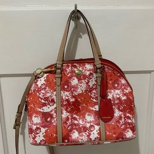 Gently used Coach Peyton Floral Coral bag